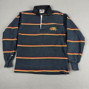 Barbarian Rugby Wear‎ Polo Shirt Mens Size XS Guelph Gryphons Black Red Yellow